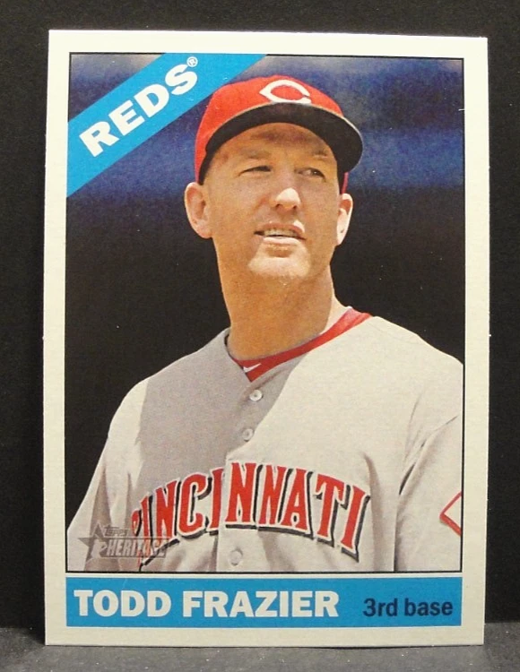 2015 Topps Heritage Baseball # 434 Todd Frazier Reds Short Print NM - Image 1 of 2