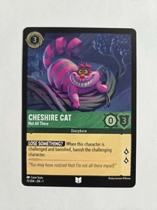 Cheshire Cat Not All There COLD FOIL 71/204 - The First Chapter Lorcana - Picture 1 of 1