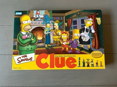 The Simpsons CLUE 2nd Edition 2002 Board Game Rare Retired 100% Complete - Image 1 of 4