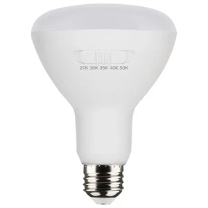 8.5 Watt BR30 LED - Medium Base - CCT Selectable - White Finish - 90 CRI - 120 V - Picture 1 of 6