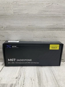 XVX M67 Jade stone QMK/ VIA Keyboard IMD tech key caps New Tested - Picture 1 of 13