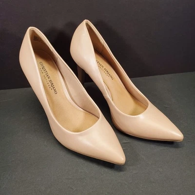 Christian Siriano for Payless SZ 8.5 Natural Beige 4" High Heel Pointed Toe Shoe - Image 1 of 4