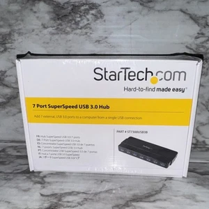 StarTech.com 7 Port SuperSpeed USB 3.0 Hub, Part ID ST7300USB3B - Picture 1 of 4