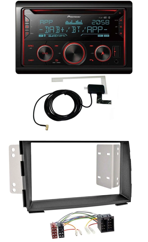 Pioneer 2DIN MP3 DAB USB CD Bluetooth Autoradio für Kia Venga (YN, ab 2009) - Bild 1 von 4