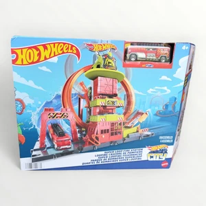 Hot Wheels City Super-Looping Feuerwehrwache Spielset inkl. 1 Auto Neu OVP - Bild 1 von 3