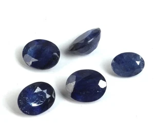 Sapphire Cut Oval Faceted Glass Filled AAA Loose Gemstone For Making All Jewelry - Picture 1 of 17
