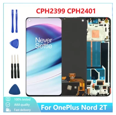 For OnePlus Nord 2T CPH2399 CPH2401 OLED LCD Screen Display Touch Digitizer - Image 1 of 2