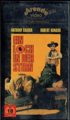 (FSK 18) VHS Videokassette - Ein Loch in der Stirn - Video: Arcade - Glasbox - Bild 1 von 4