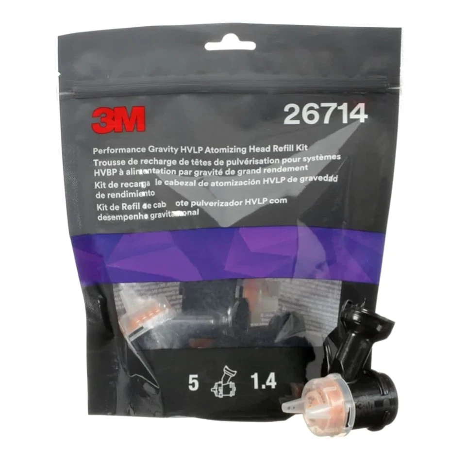 3M 26714 PERF Accuspray Atomizing Head Refill Kit 1.4mm 5 Pack - image 1 of 1