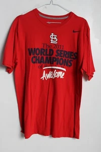 Nike St Louis Cardinal 2011 T-Shirt Red - Size Medium M (97I) - Picture 1 of 3