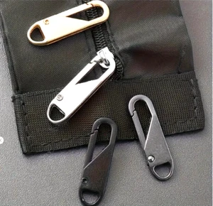 4-Pcs Zipper Repair Pull Tab for Bags Totes Clothes Backpacks Coats Suitcases - Picture 1 of 3