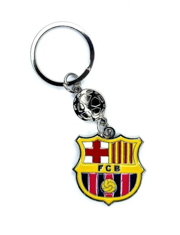 Barcelona Soccer Team Metal Logo Pendant Keychain Llavero Keyring for Fans Cover