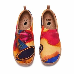 "Damen Größe 5-11 UIN Slipper Schuhe Canvas bequem ""Sechs-Saiten-Gitarre" - Bild 1 von 18