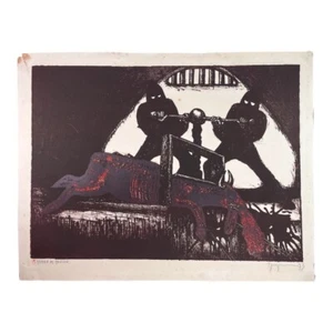 RAFAEL ZARZA. Gravur. Lithographie/Pappe. Kubanische Kunst. Zeitgenössische Kunst - Bild 1 von 5