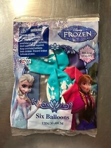 Disney Frozen Balloons 6 Count 12 Inch Helium Quality New In Pack