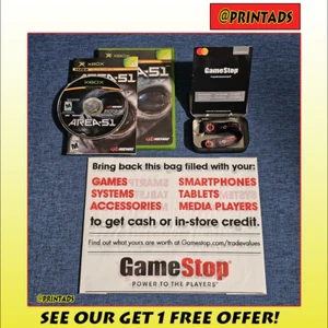 Area 51 For XBOX + GameStop Keychain + $0 Value Gift Card + Bag - Picture 1 of 10