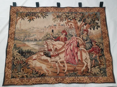 Tapeçaria The Royal Hunt por Marc Waymel - 1984 The Franklin Mint - 37"x 48" - Imagem 1 de 4