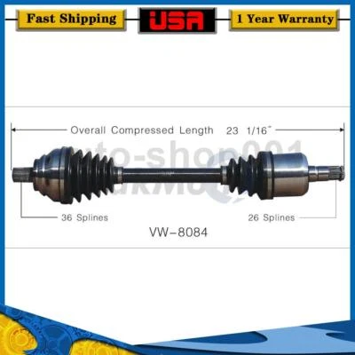 Junta eje CV delantero izquierdo para Volkswagen Jetta 2010 2009 2008 2007 2006 2005 Foto 1 de 2