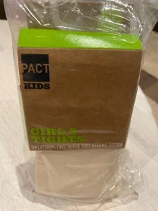 New Pact Wear Organics Girls Cream Tights Size 4-5T - Picture 1 of 6
