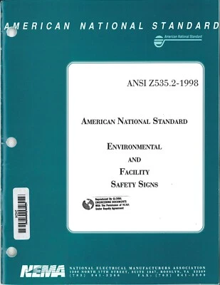 ANSI Z535.2-1998 - Environmental and Facility Safety Signs - Image 1 of 4