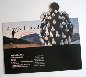 PINK FLOYD Contador Soporte PANTALLA 1988 Delicado Sonido del Trueno PROMOCIÓN RARO - Imagen 1 de 2