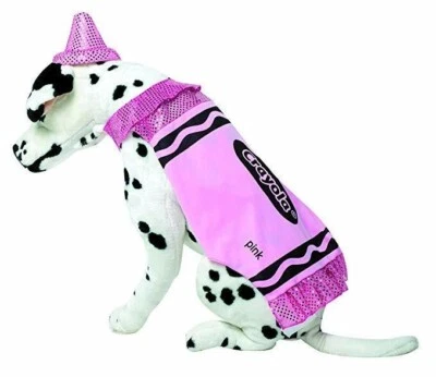 SPARKLE Crayola Crayón Perro Abrigo Sombrero Halloween Disfraz Talla X-Pequeña XS Juguete Raza Foto 1 de 2