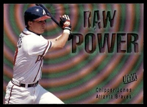 1996 Ultra Gold Medallion Raw Power Chipper Jones Atlanta Braves #596 - Bild 1 von 2