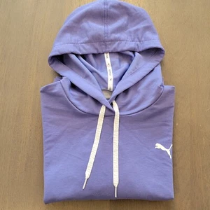 PUMA Lightweight Long Sleeve Cropped Oversized Hoodie Sweatshirt Women’s Size M - Picture 1 of 9
