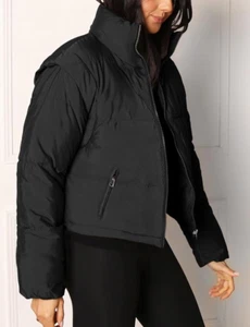 Cicy Bell Damen Pufferjacke Winterweste mit Abnehmbaren Ärmeln - Bild 1 von 6