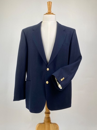 Blazer lana marina VALENTINO anni 90 oversize giacca italiana bottoni oro
