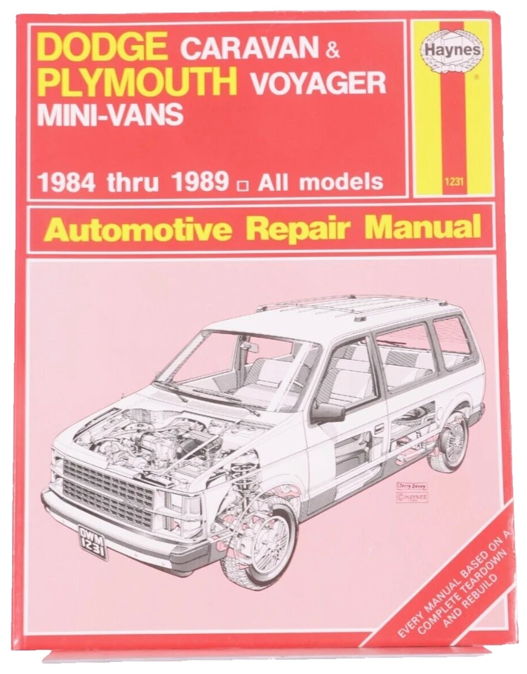 Caravan Voyager Service Ship Repair Manual 1989 1988 1987 1986 1985 1984 Foto 1 de 1