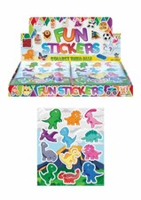24 x Dinosaur Sticker Sheets Kids Childrens Party Bag Fillers