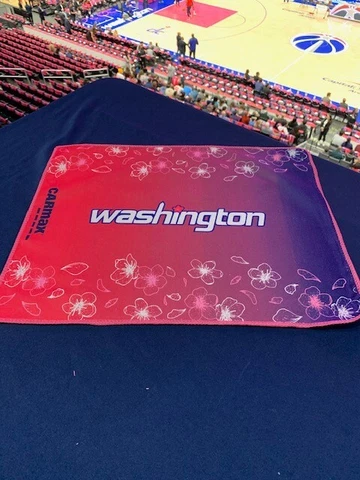 Washington Wizards Cherry Blossom Pink Blue Towel SGA RARE 3/2 LIMITED EDITION Cover