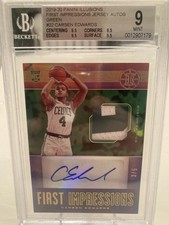 2019-20 Panini Illusions Carsen Edwards #3/5 Green Refractor Rookie Patch Auto