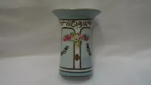 Orchid Designs fine porcelain ROSE pattern Made in England Hand Painted BLUE/GOL - Picture 1 of 10