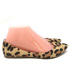 Steve Madden Womens Size 6 Leopard Print Elusion Cow Hair Dorsay Flat Shoes