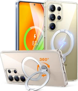 TORRAS 360° Ostand Spin für Samsung Galaxy S25 Ultra Hülle (Magnetischer Robust - Bild 1 von 14