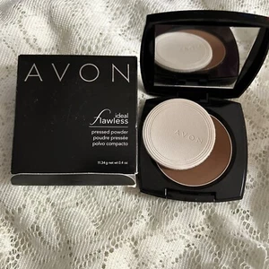 AVON ~ IDEAL FLAWLESS PRESSED POWDER ~ "MOCHA" G305 ~ - Picture 1 of 2