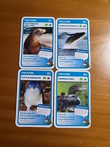 Woolworths Super Animals ( Piscivore )🏆#157,158,159,160 - 4 CARDS🏆FREE POST - Picture 1 of 1