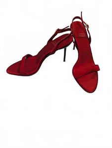 Elegantes tacones rojos con cordones Go Getter de Jeffrey Campbell $150 TALLA 9,5 NUEVOS SIN CAJA - Imagen 1 de 5