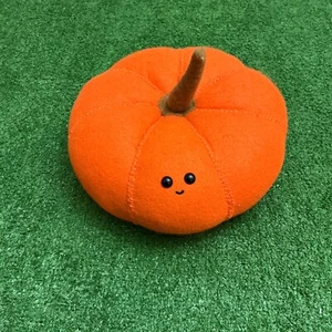 Rare Signed Lucy Sparrow Felt Pumpkin Plush - Whimsical Art Collectible - Picture 1 of 3