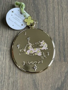 Anthropologie Lou Benesch Zodiac Ornament Gold Plated Charm Hanging Virgo NWT - Picture 1 of 5