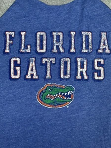 NWT  Fanatics Mens Blue Florida Gators Crew Neck Medium SS w/Gray Shoulders M - Picture 1 of 11