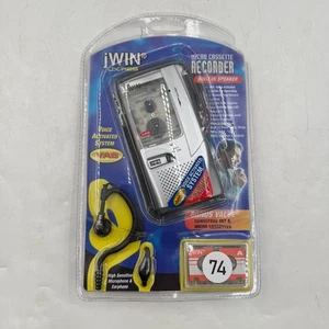 Neu mit Etikett jWIN JX-R26 sprachgesteuerter Hand-Mikro-Kassettenrekorder silber versiegelt - Bild 1 von 2