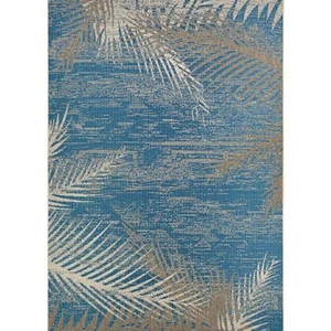 Couristan Monaco Tropical Palms Ocean 9 ft. x 13 ft. Indoor/Outdoor Area Rug - Picture 1 of 9