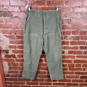 Vintage OG-107 Baker Hose Größe 30x28 grün Militär Satin Hose Typ 1 60er - Bild 1 von 10