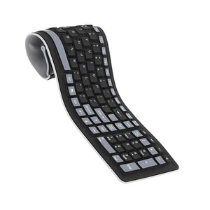 2.4G 107 Key USB sans fil sans fil prend en charge PC Windows + OS Silicone - Photo 1/11