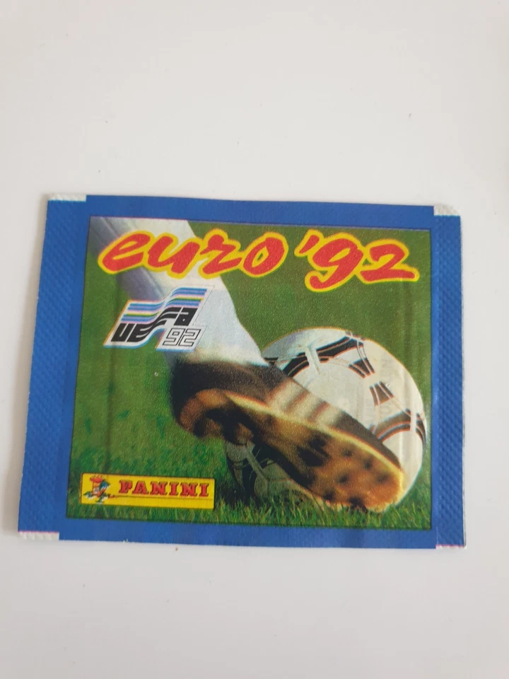 1992 Panini Euro 92 Sealed Sticker Pack Unopened Vintage Original Rare Packet - Image 1 of 2