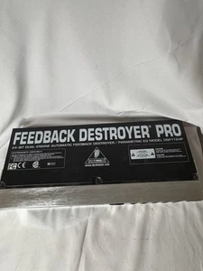 BEHRINGER DSP 1100P FEEDBACK DESTROYER PRO RACK UNIT Untested***** - Picture 1 of 5