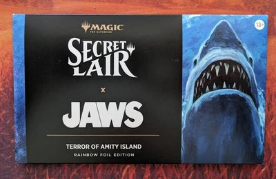 Jaws Terror of Amity Island x Sealed Secret Lair Drop FOIL MTG Magic - Image 1 of 2